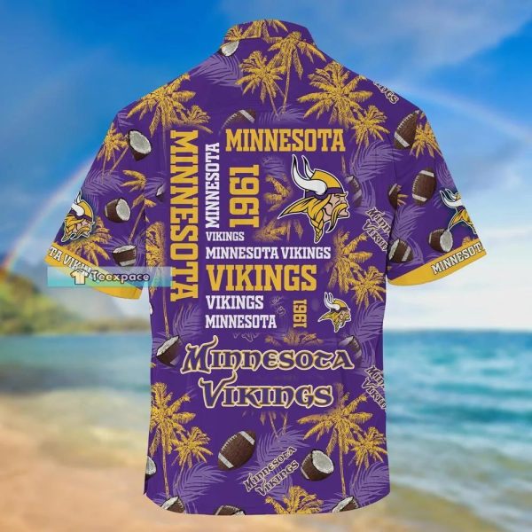 Minnesota Vikings Coconut Rugby Ball Hawaii Shirt