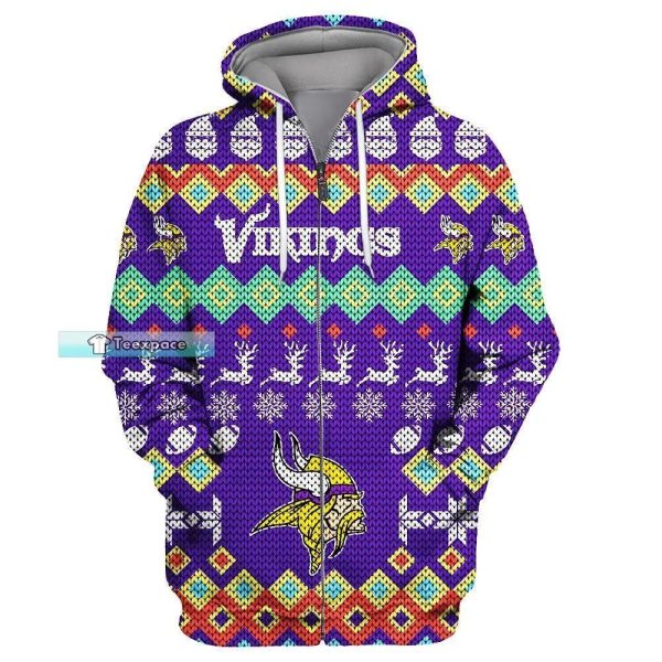 Minnesota Vikings Colorful Christmas Hoodie