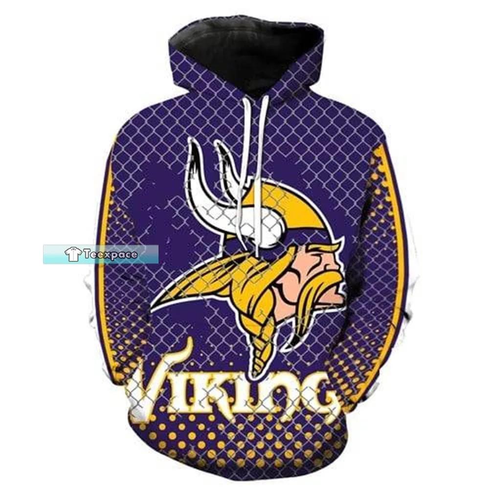 Minnesota Vikings Diamond Pattern Hoodie