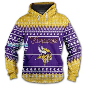 Minnesota Vikings Ethics Christmas Pattern Hoodie 1