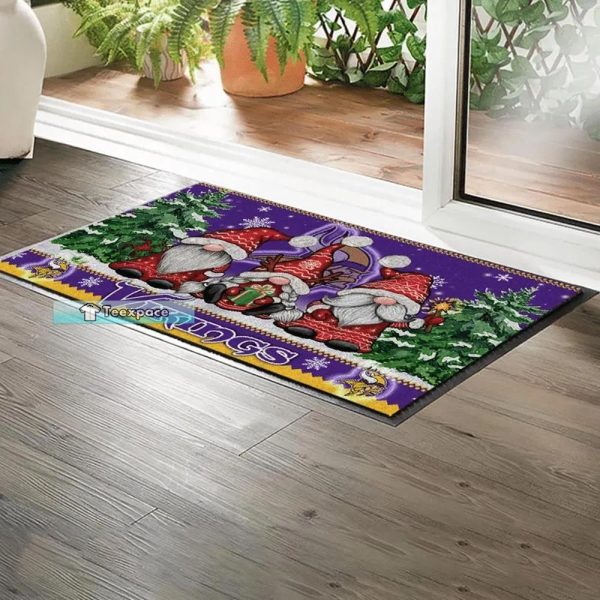 Minnesota Vikings Gnomes Christmas Doormat