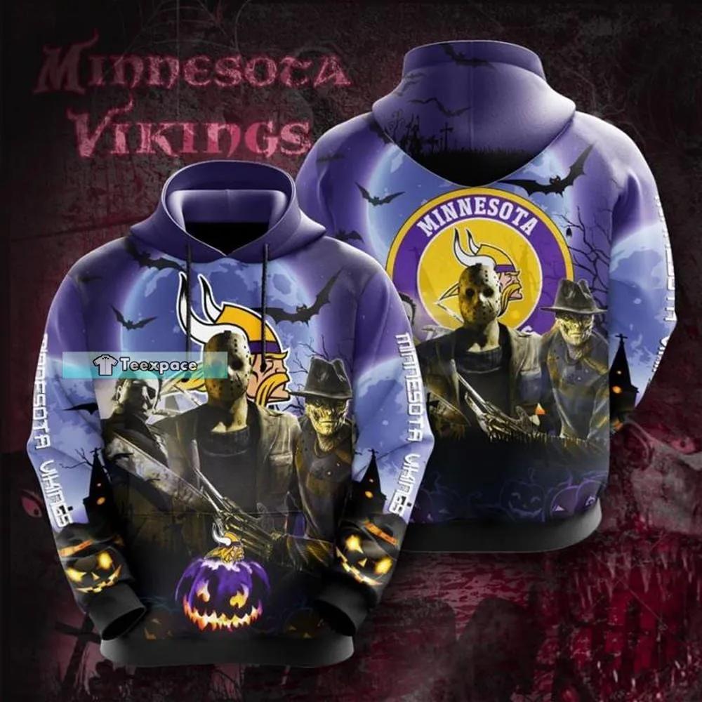 Minnesota Vikings Jason Freddy Michael Hoodie Halloween Hoodie