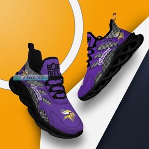Personalized Net Pattern Minnesota Vikings Max Soul Shoes 0