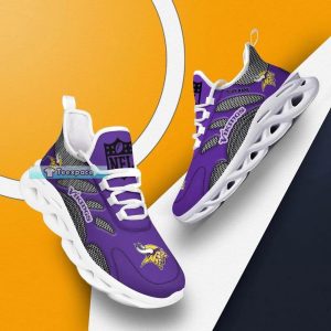 Personalized Net Pattern Minnesota Vikings Max Soul Shoes 5