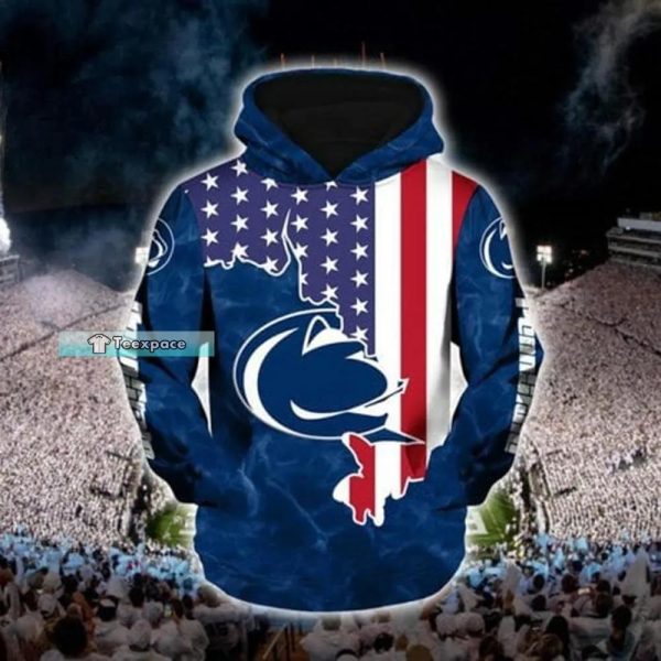 American Flag Penn State Hoodie