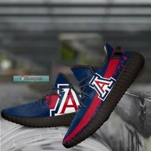 Arizona Wildcats Big Logo Stripes Texture Yeezy Shoes