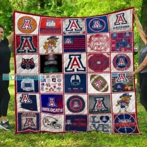 Arizona Wildcats Combined Collection Throw Blanket