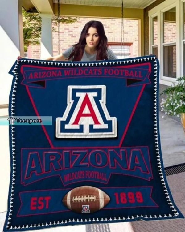 Arizona Wildcats Gifts EST 1899 Plush Blanket
