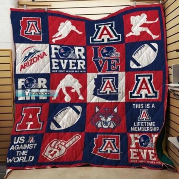 Arizona Wildcats Gifts Love Forever Fuzzy Blanket