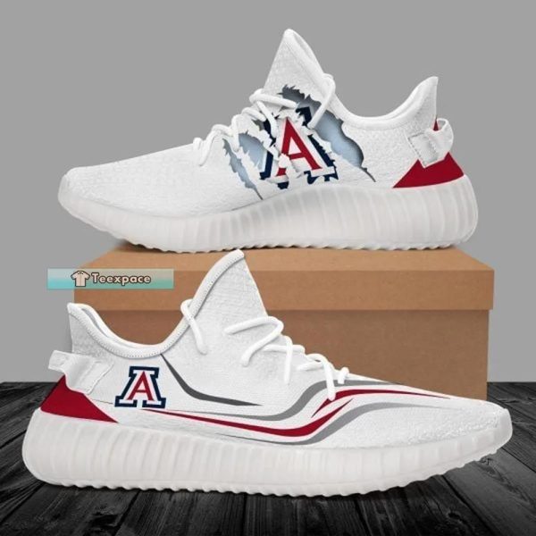 Arizona Wildcats Scratch Curved Pattern Yeezy Shoes