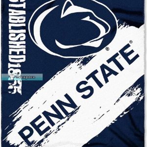 Brush Pattern Penn State Plush Blanket