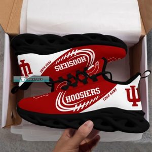 Custom Indiana Hoosiers Football Max Soul Shoes