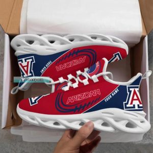 Custom Name Arizona Wildcats Gifts Rugby Max Soul Shoes 1