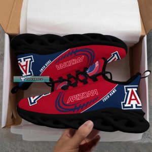 Custom Name Arizona Wildcats Gifts Rugby Max Soul Shoes 2