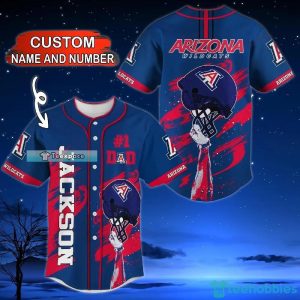 Custom Name Number Arizona Wildcats Helmet Baseball Jersey