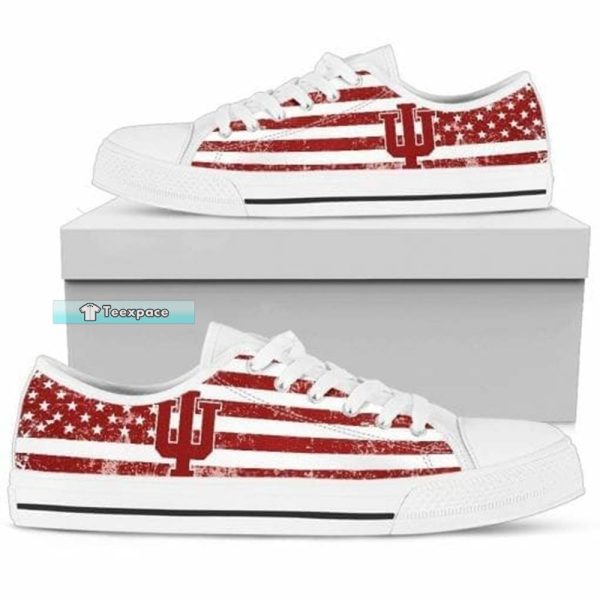 Indiana Hoosiers Classic Low Top Canvas Shoes