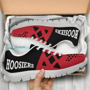 Indiana Hoosiers Red And Black Sneakers 3