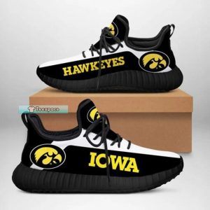 Iowa Hawkeyes Black White Reze Shoes 1