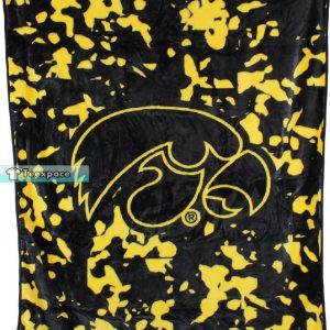 Iowa Hawkeyes Gitfs Brush Pattern Fleece Blanket 4