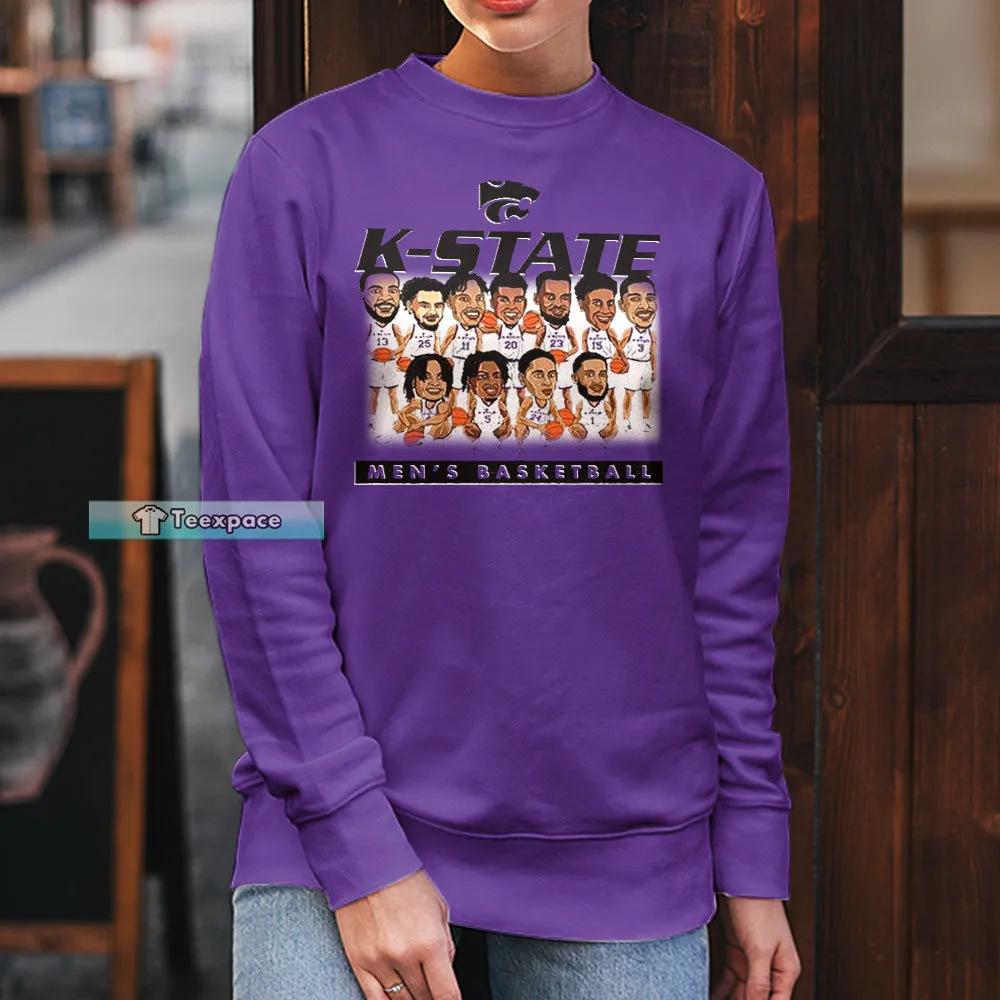 Kansas State Wildcats Mens Basketball Shirt K State Gifts Long Sleeve Shirt