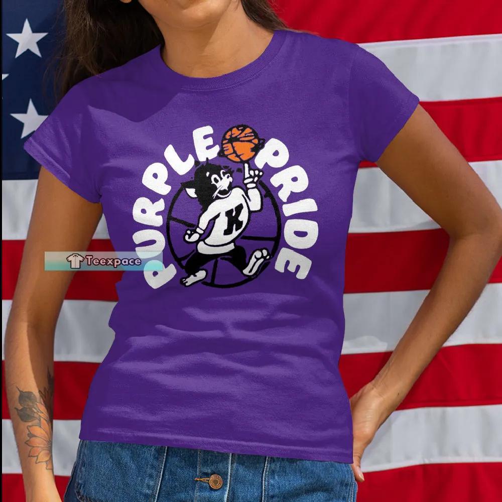 Kansas State Wildcats Purple Pride Mascot Unisex T Shirt T Shirt Womens