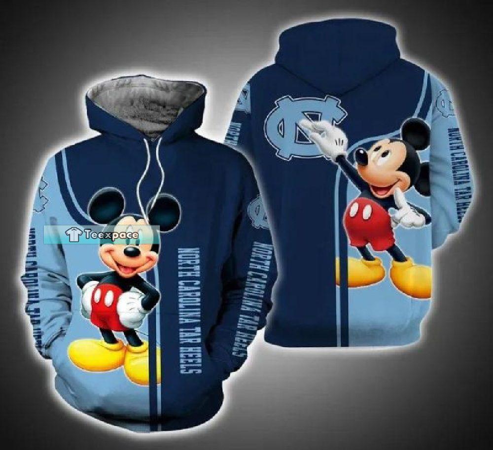 Mickey Mouse Paints Logo Tar Heels Hoodie