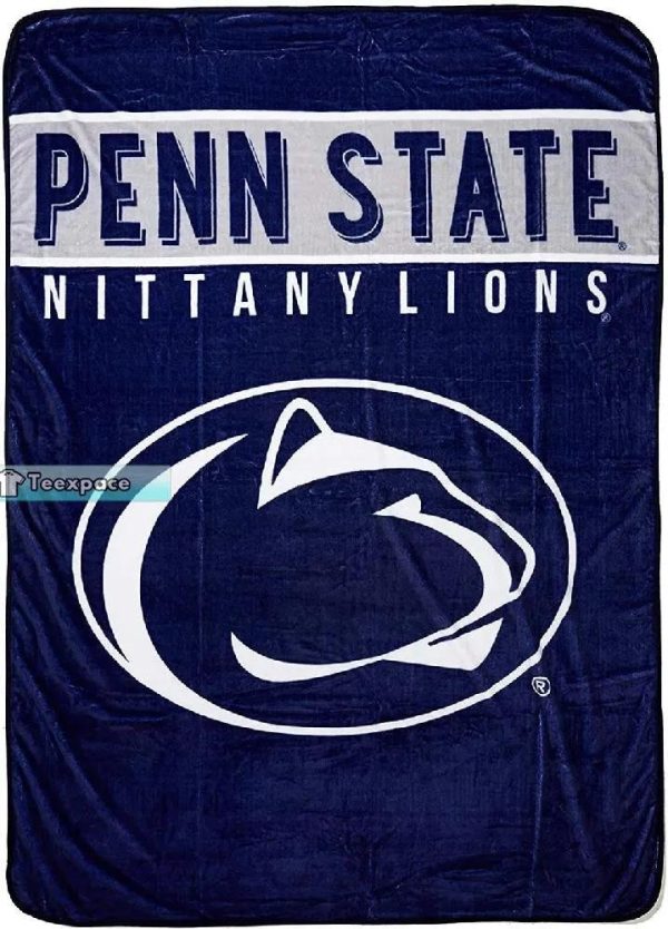 Nittany Lions Big Logo Penn State Fuzzy Blanket