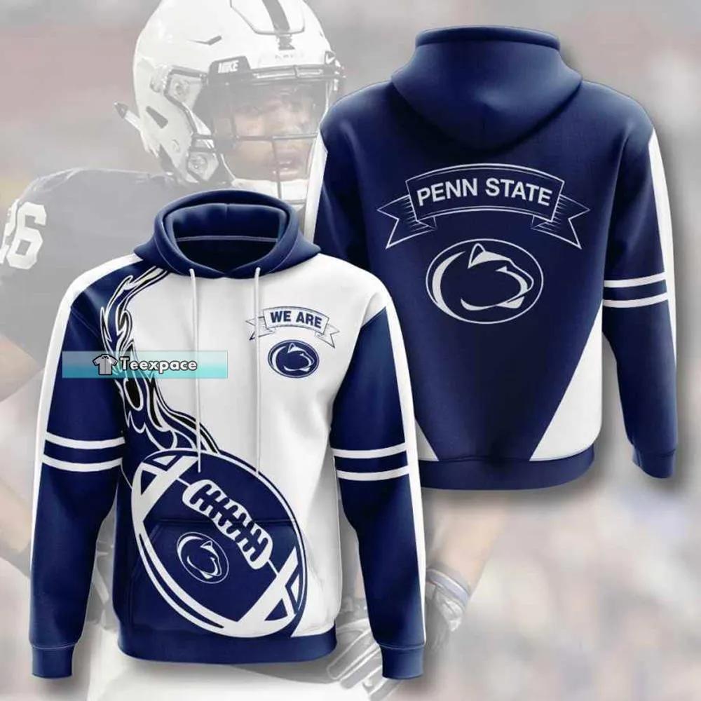 Nittany Lions Flame Rugby Ball Penn State Hoodie