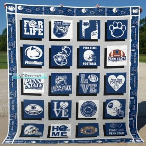 Nittany Lions Home Love Penn State Throw Blanket