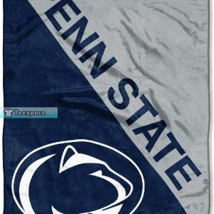 Penn State Grey And Blue Fleece Blanket