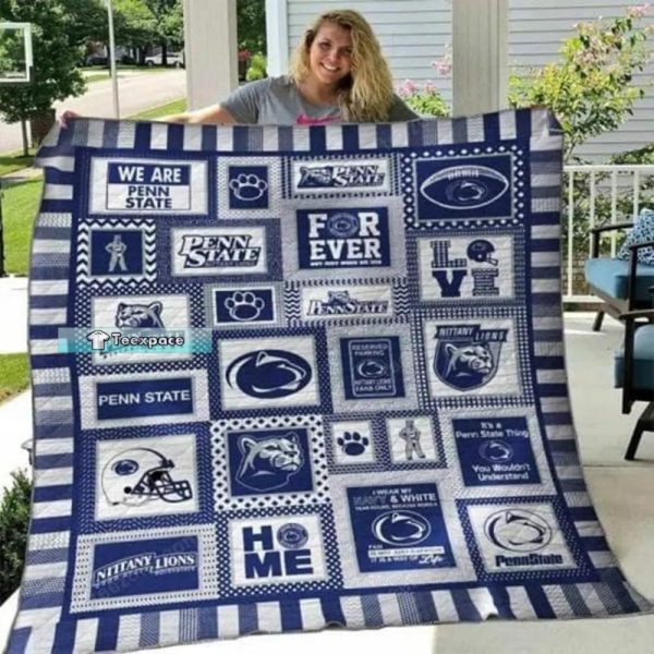 Penn State Nittany Lions Forever Home Fuzzy Blanket