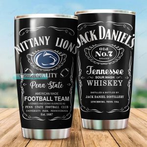 Penn State Nittany Lions football Jack Daniels Tumbler 1