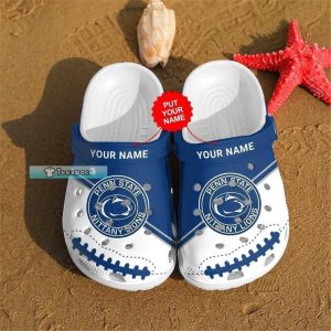 Personalized Football Penn State Crocs Shoes