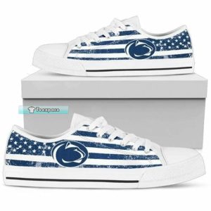 Personalized Penn State Vintage Low Top Canvas Shoes 3