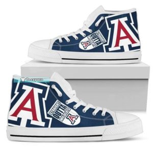 Straight Outta Arizona Wildcats Gifts High Top Canvas Shoes 1