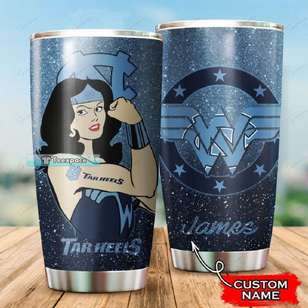 Wonder Woman Tar Heels Tumbler